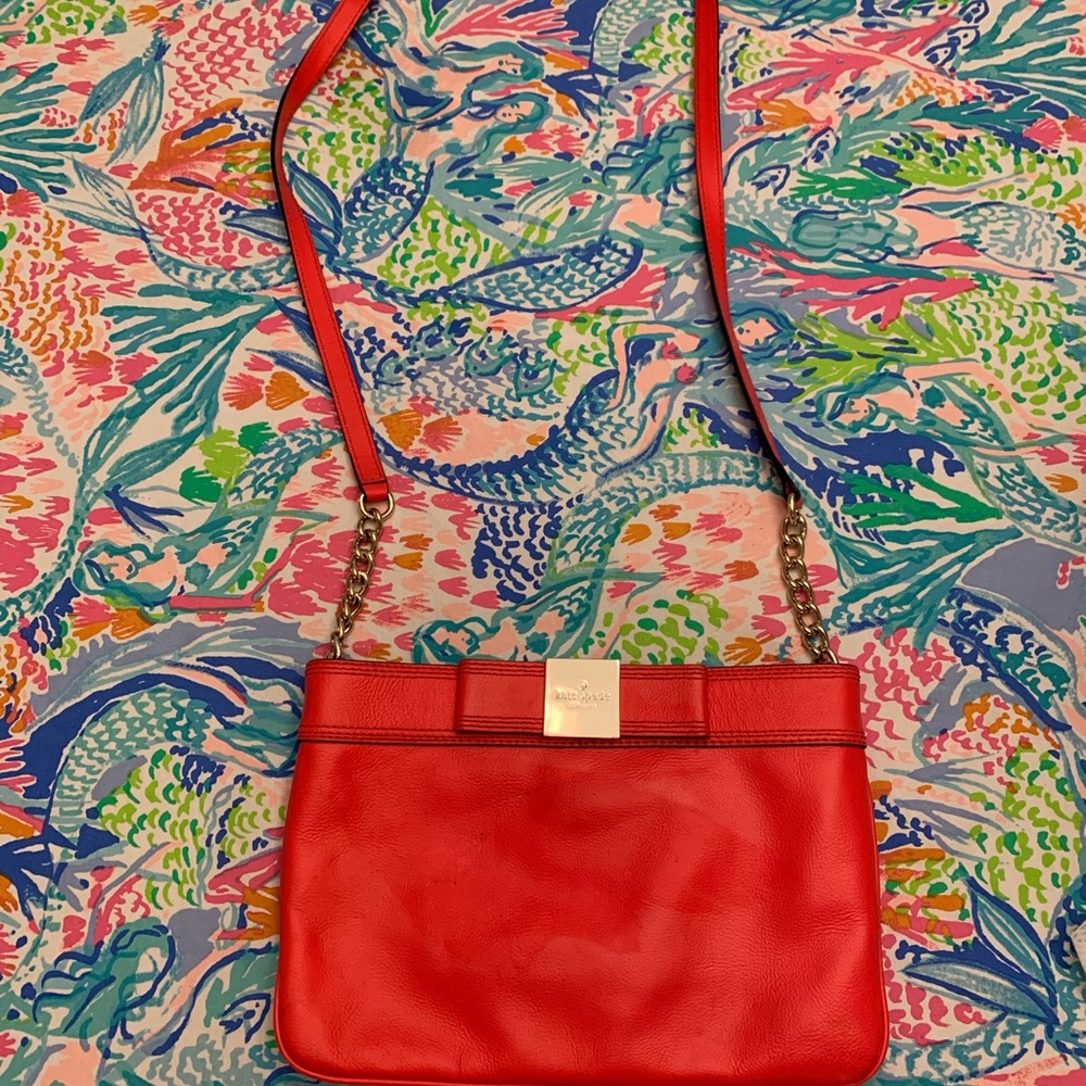 Red kate spade crossbody